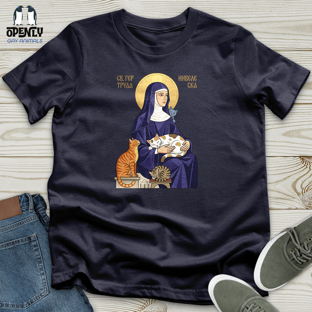 Saint Gertrude of Nivelles Unisex T-Shirt