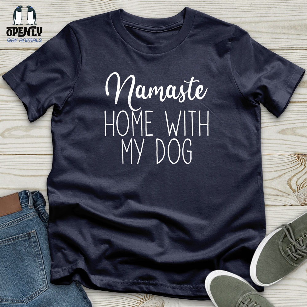 Namaste Home With My Dog Softstyle Tee