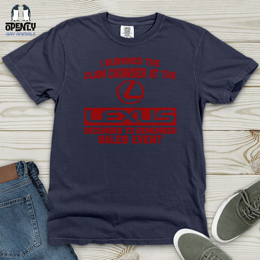 I Survived the Clam Heavy Cotton Comfort Colors Tee