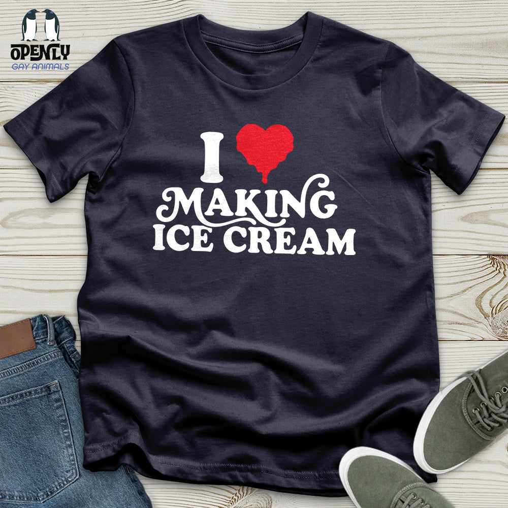 I Love Making ICE Cream Male Couple T-Shirt