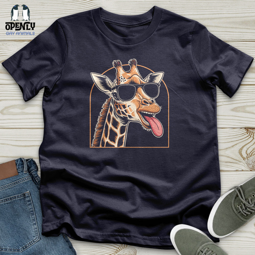 Giraffe Sticking Her Tongue Out Unisex T-Shirt