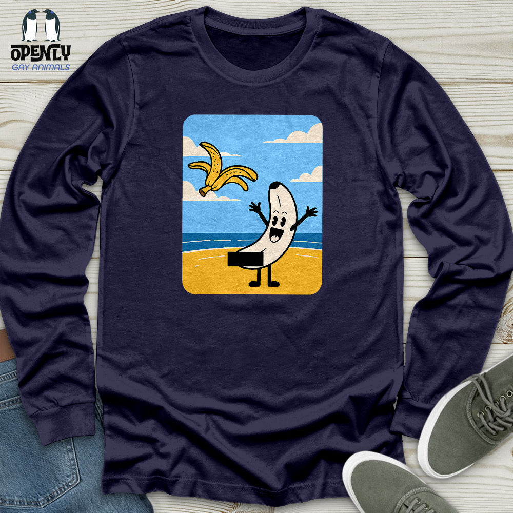 Funny Banana Unisex Long Sleeve Tee