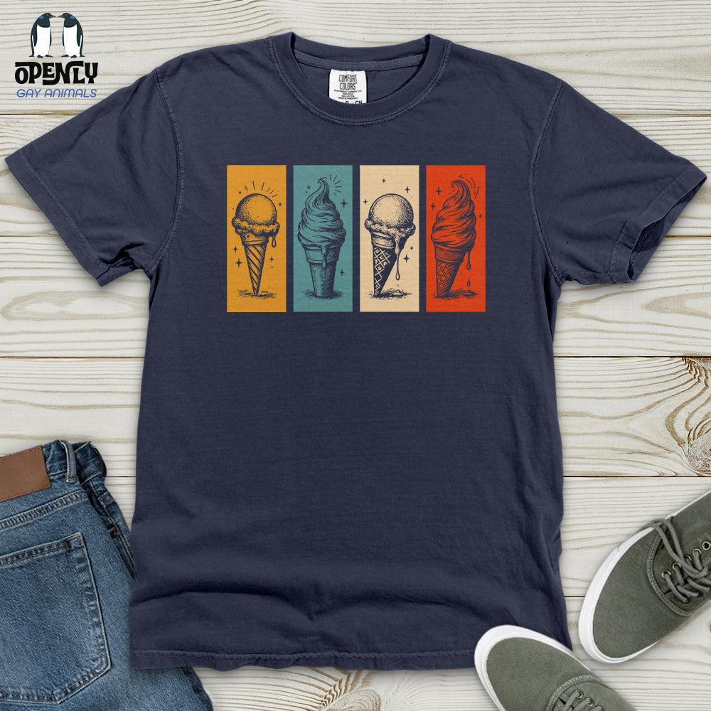 Stained Glass Ice-Cream Heavy Cotton Comfort Colors Tee
