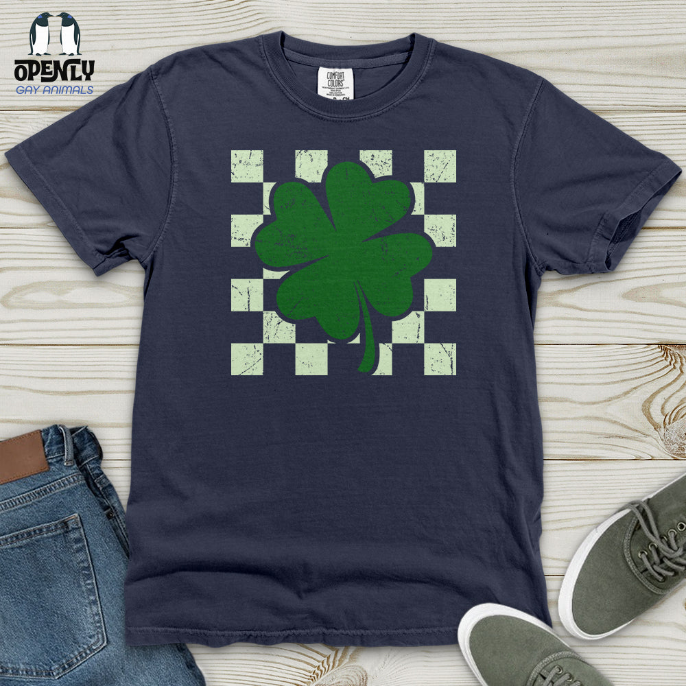 Checkered Shamerock Heavy Cotton Comfort Colors Tee