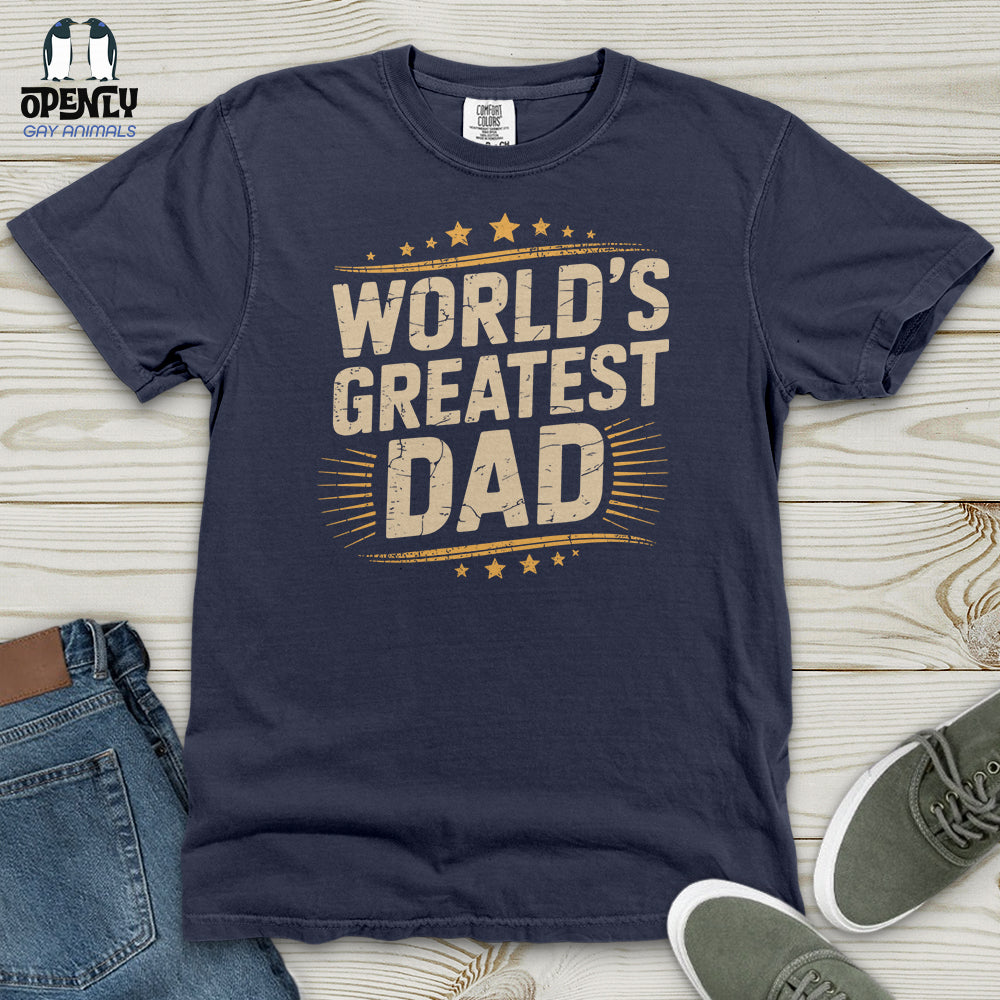 World's Greatest Dad Heavy Cotton Comfort Colors Tee