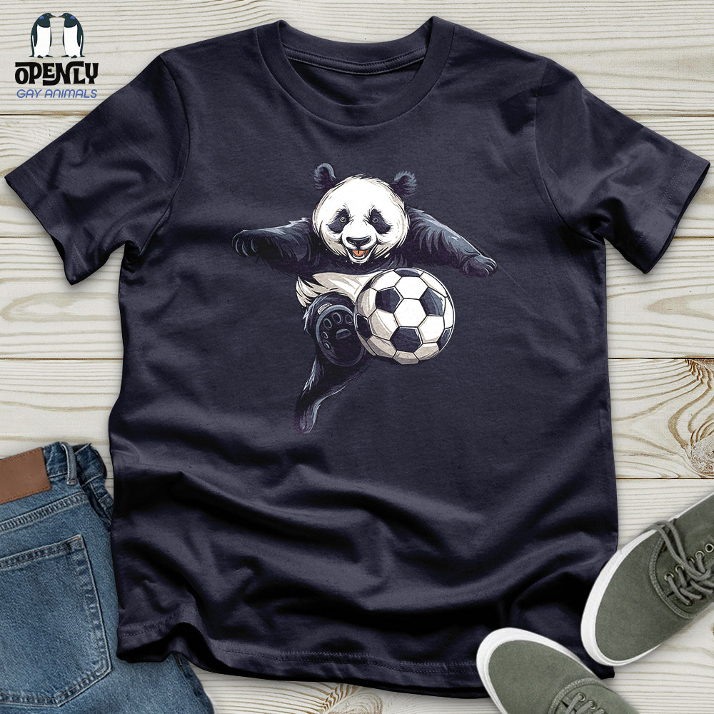 Panda Soccer Strike Unisex t-shirt