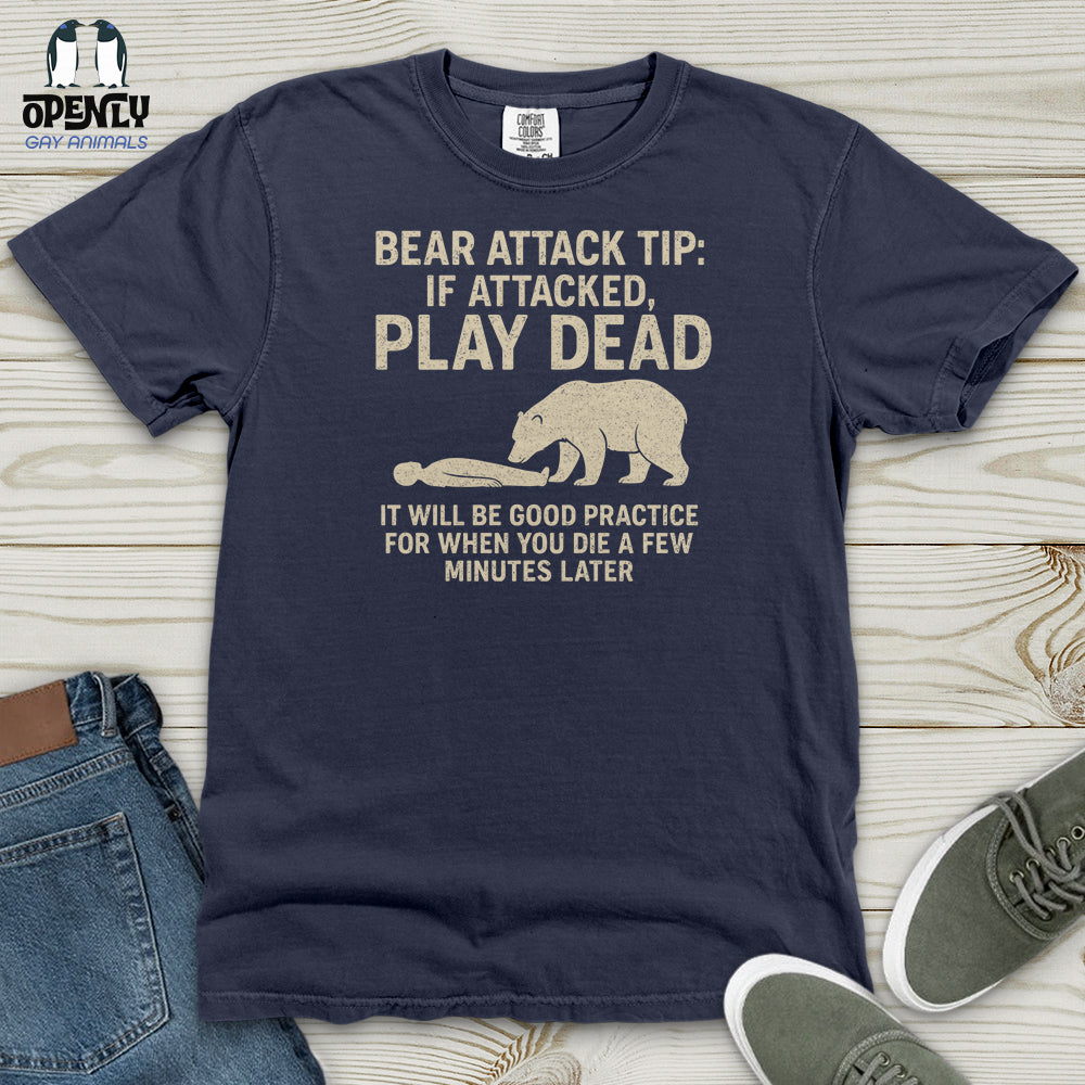 Bear Attack Tip Heavy Cotton Comfort Colors Tee