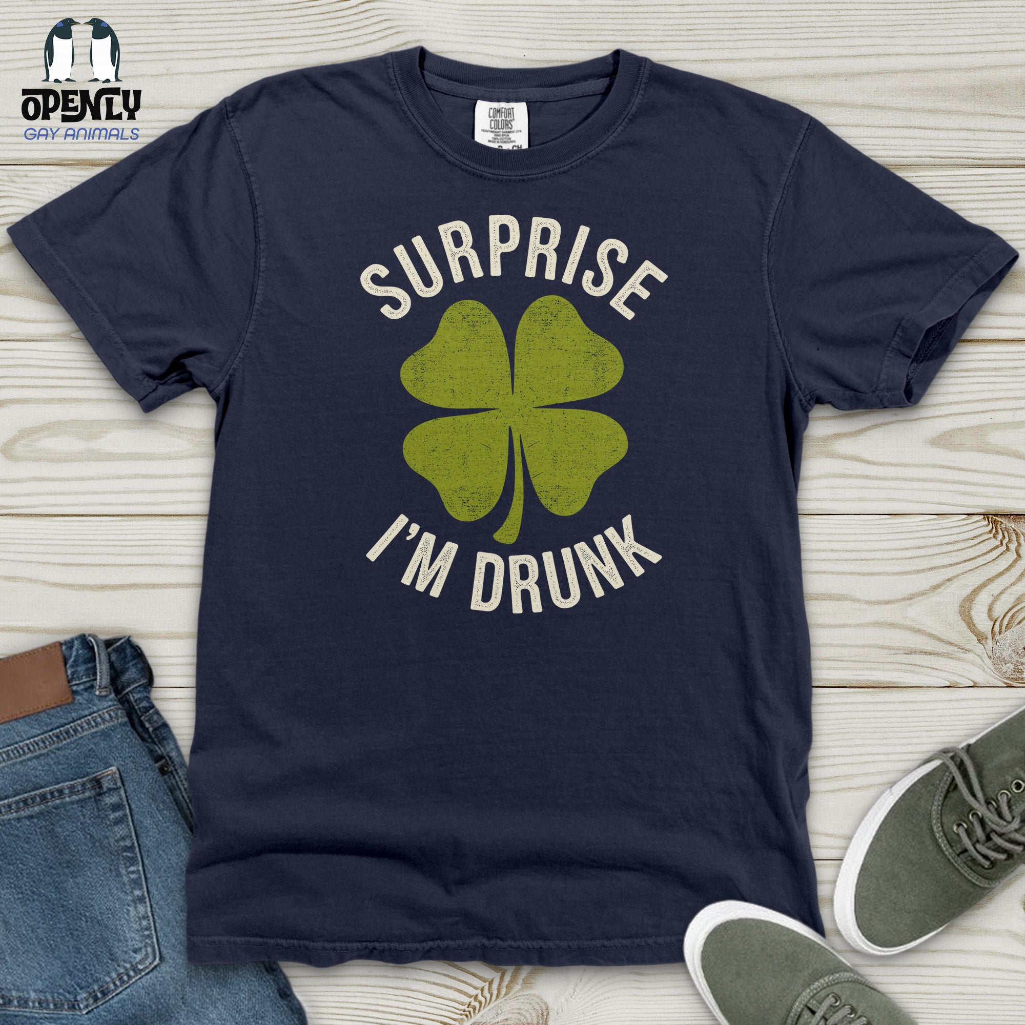 Surprise I'm Drunk  Heavy Cotton Comfort Colors Tee