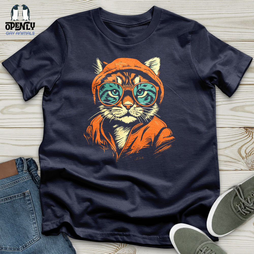 Hipster Cat Attitude Softstyle Tee