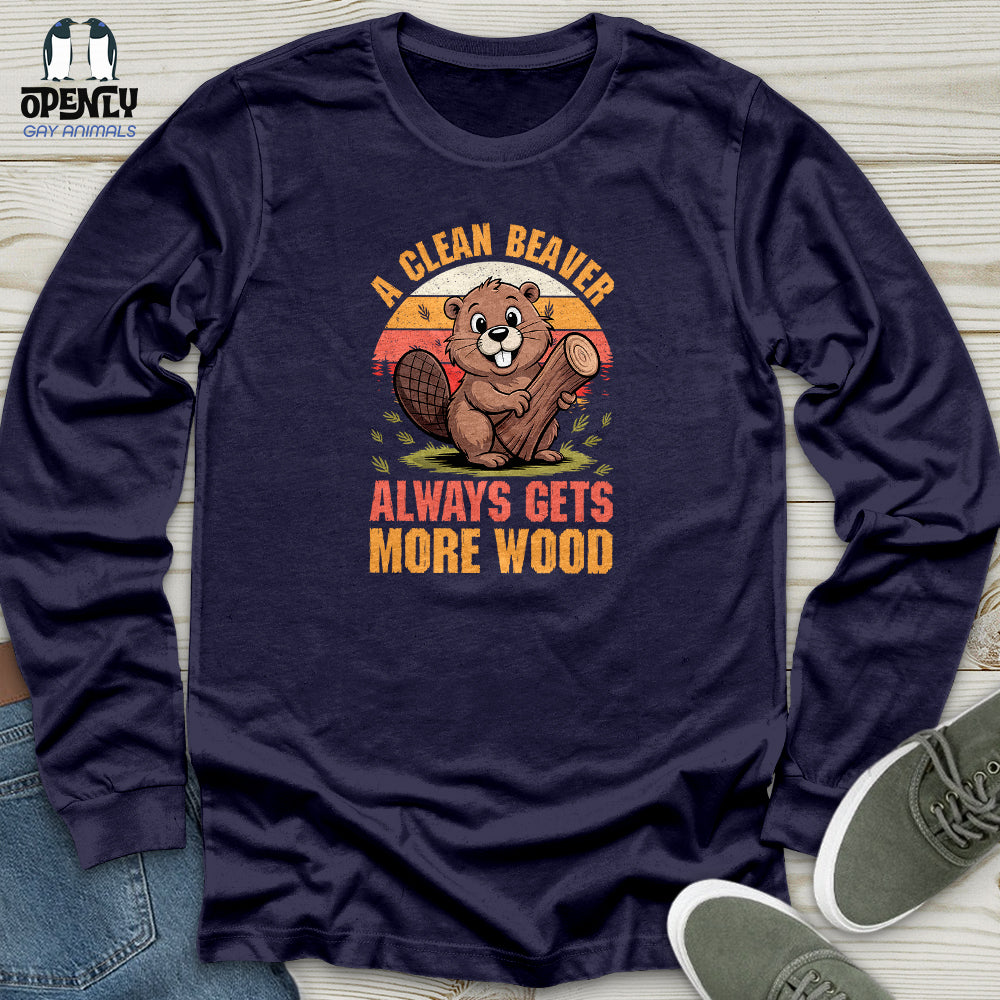 A Clean Beaver Unisex Long Sleeve Tee