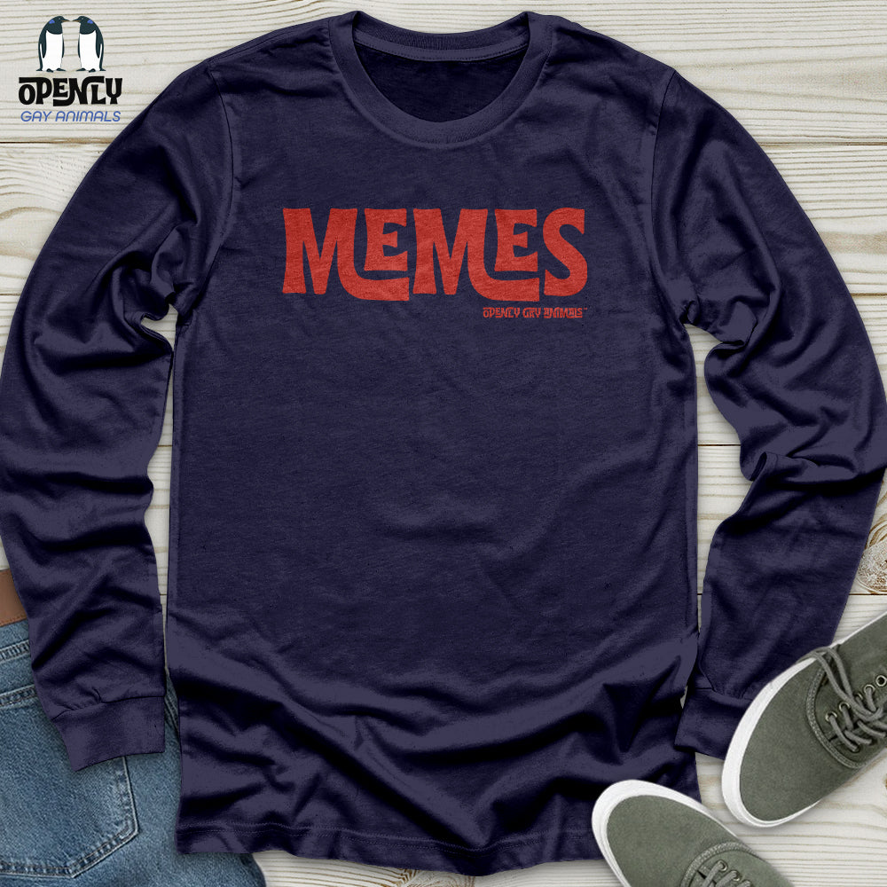 Memes -Red TM Unisex Long Sleeve Tee