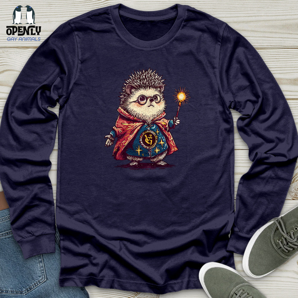 Hedgehog Wizard Enchantment Unisex Long Sleeve Tee