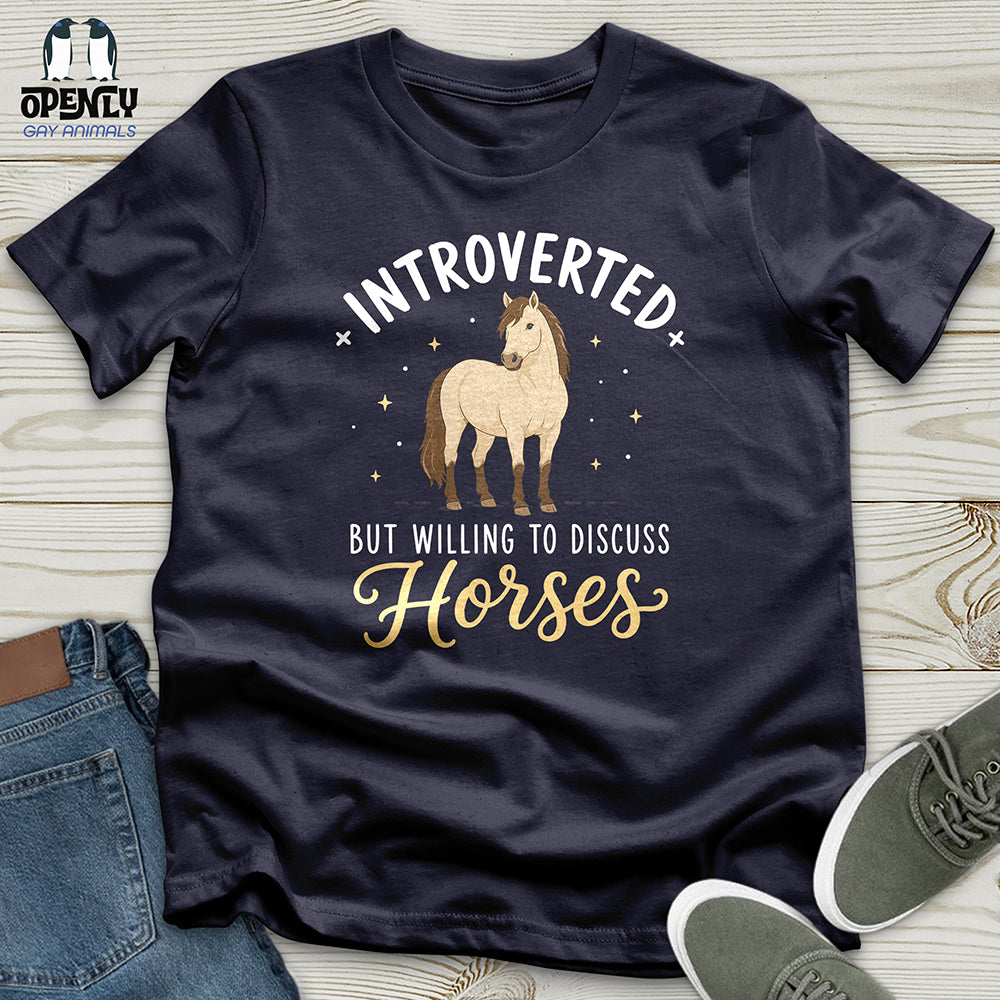 Introverted Horse Badge Unisex T-Shirt