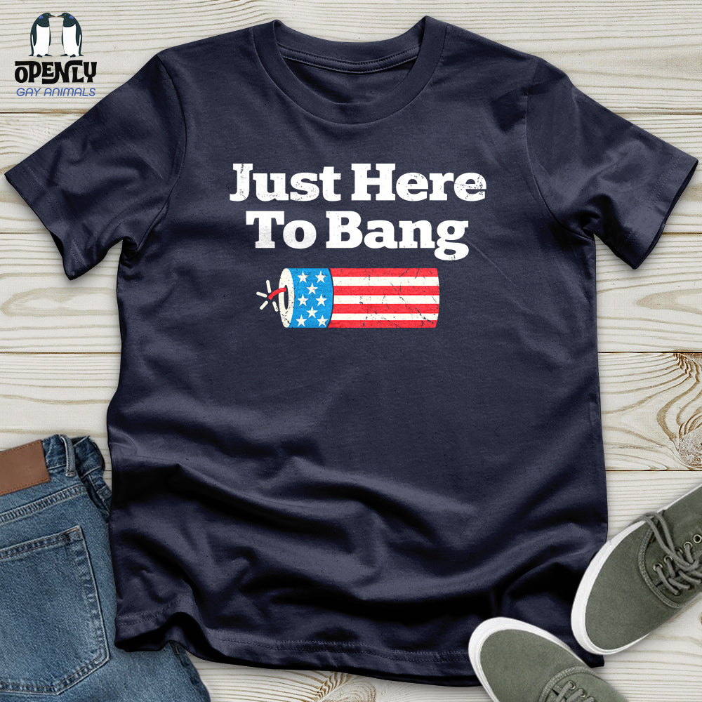 Just Here To Bang Softstyle Tee