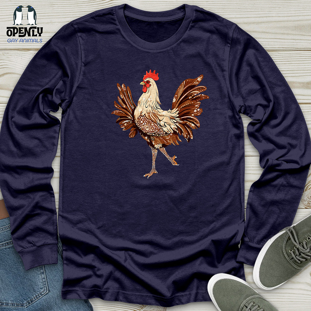 Glamorous Rooster Sparkle Unisex Long Sleeve Tee