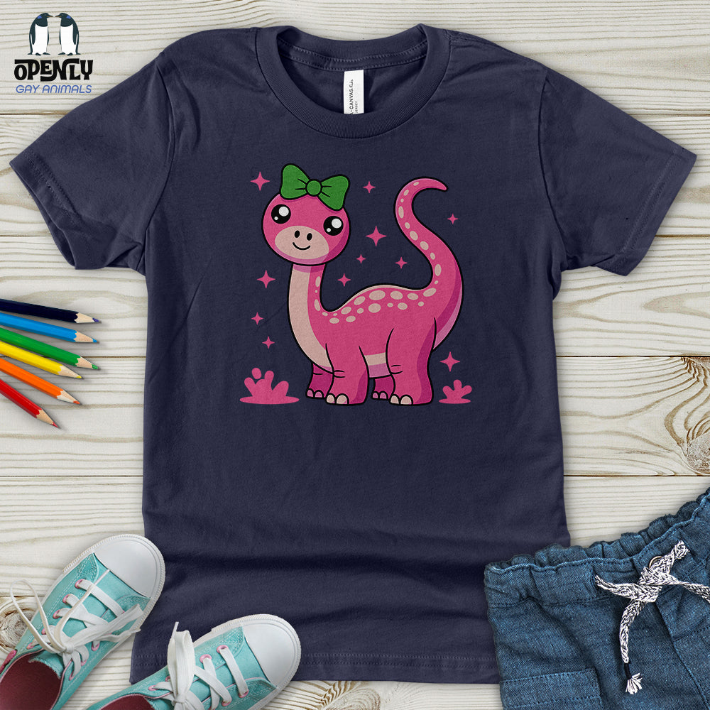 Pink Dinosaur Youth T-Shirt