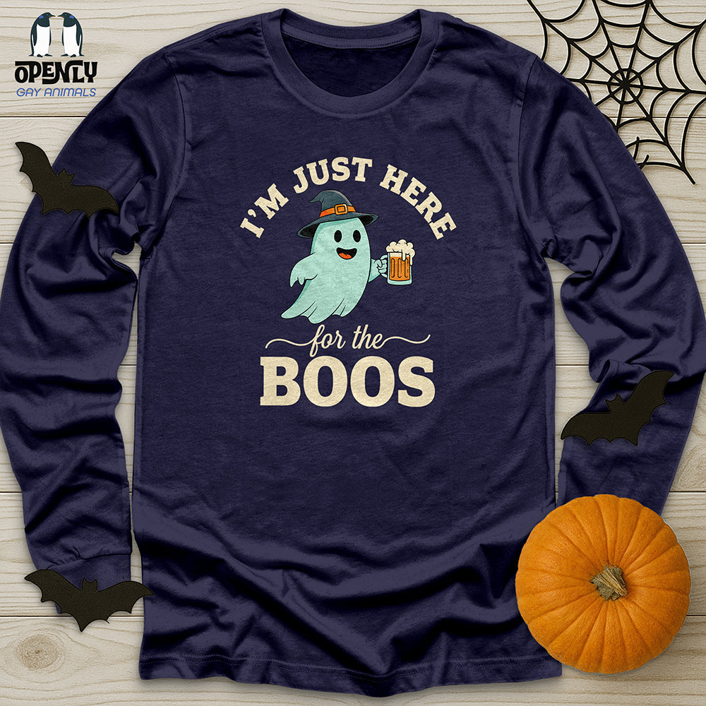 I'm Just Here For The Boos Unisex Long Sleeve Tee