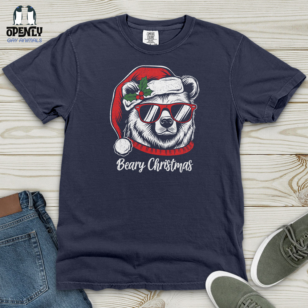 Beary Christmas Heavy Cotton Comfort Colors Tee