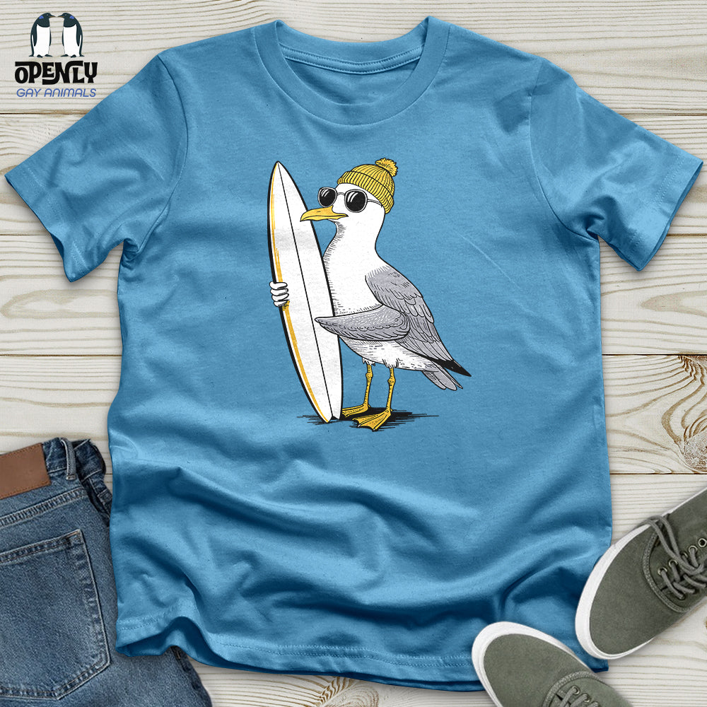 Surfing Seagull Unisex T-Shirt