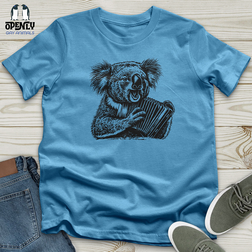 Koala Accordion Melody Unisex t-shirt