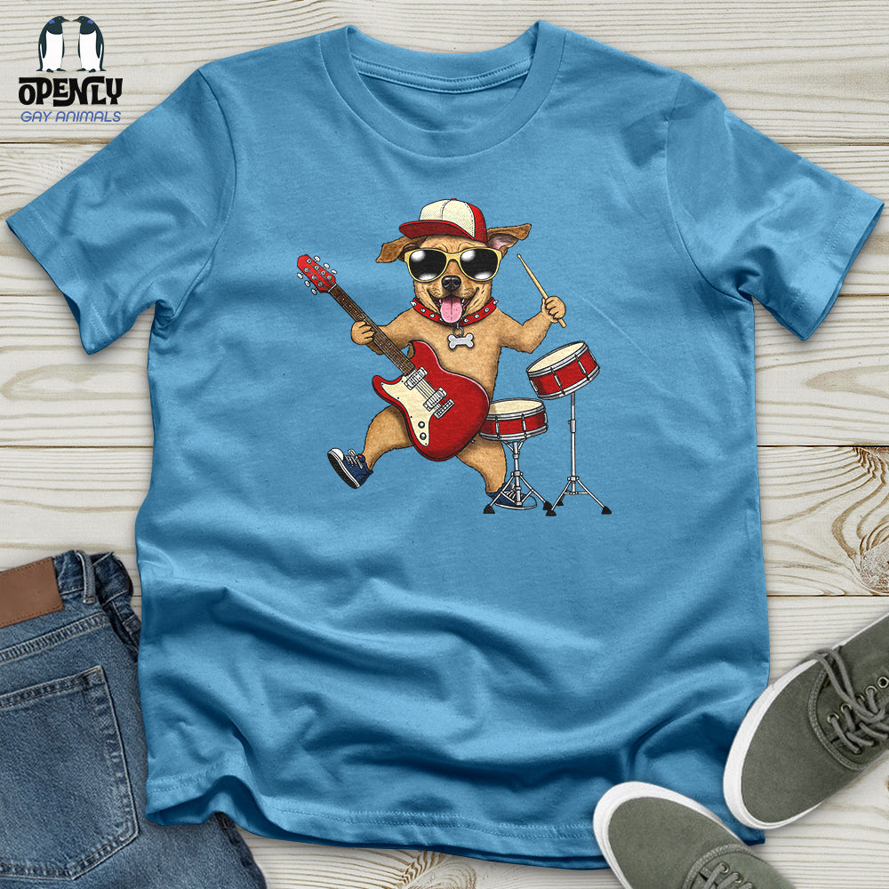 Musician Dog Unisex t-shirt