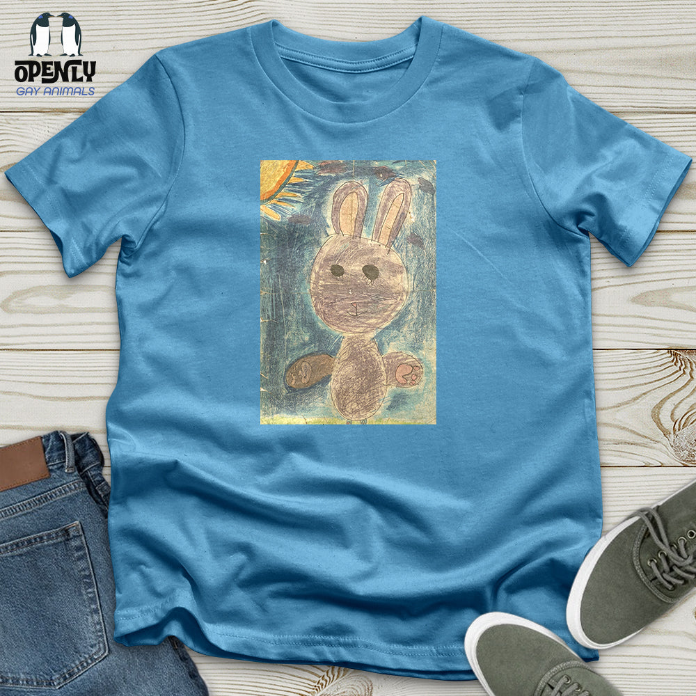 Glitch Bunny Faded Unisex T-Shirt