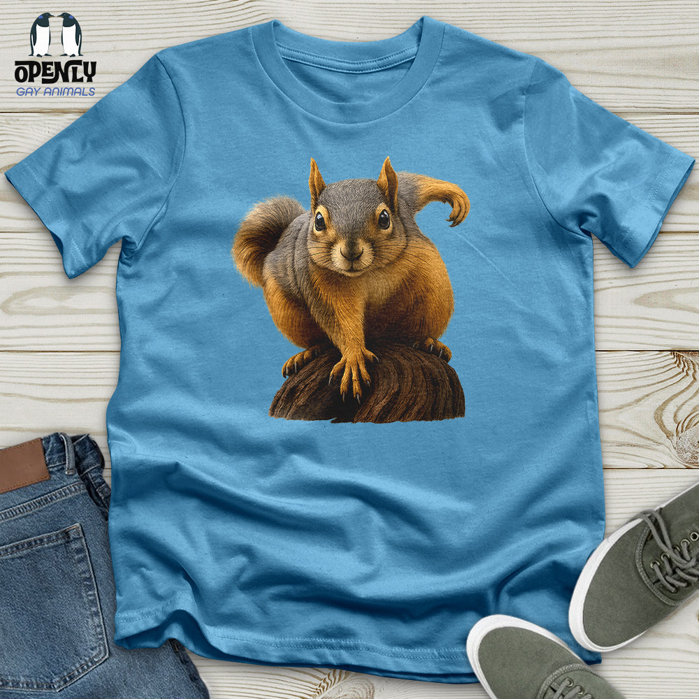 Squirrel on Alert Unisex T-Shirt