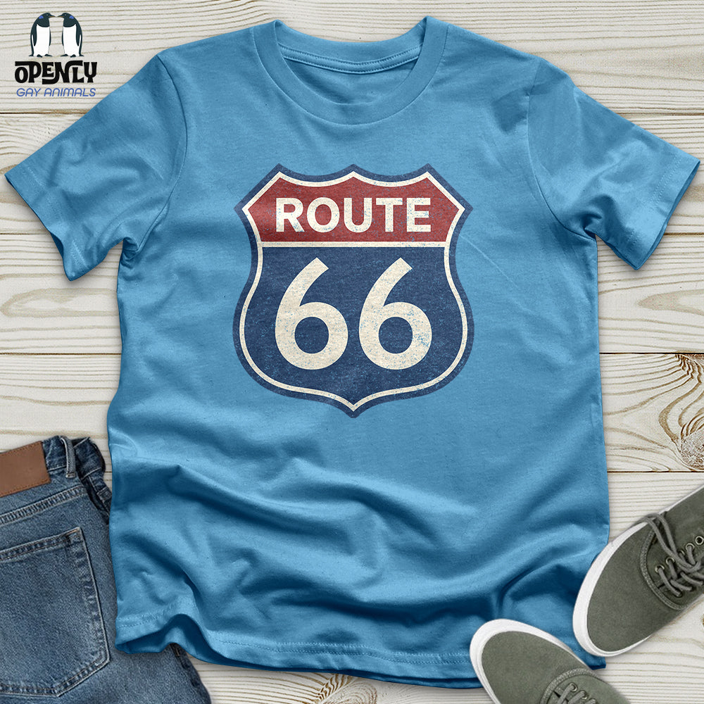 Vintage Route 66 Sign Unisex T-Shirt