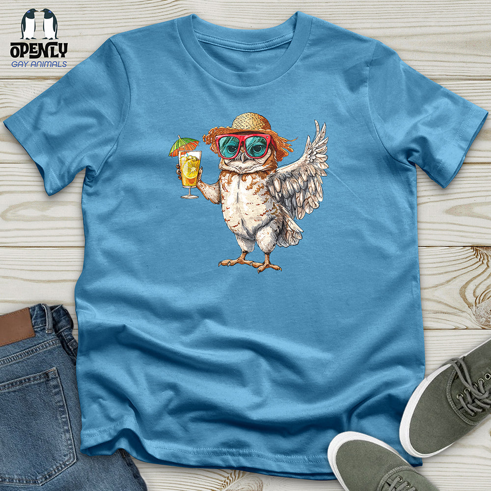 Owl Beach Vacation Unisex t-shirt