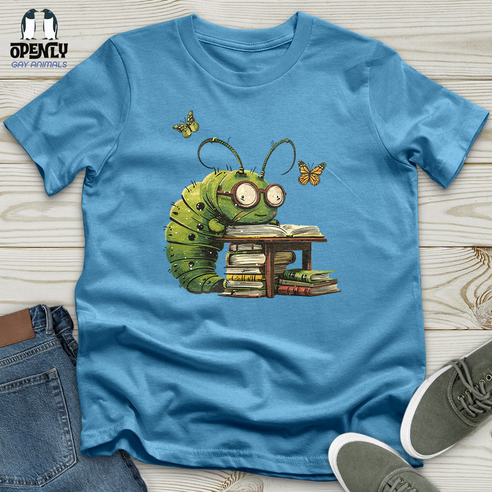 Caterpillar Bookworm Bliss Unisex t-shirt