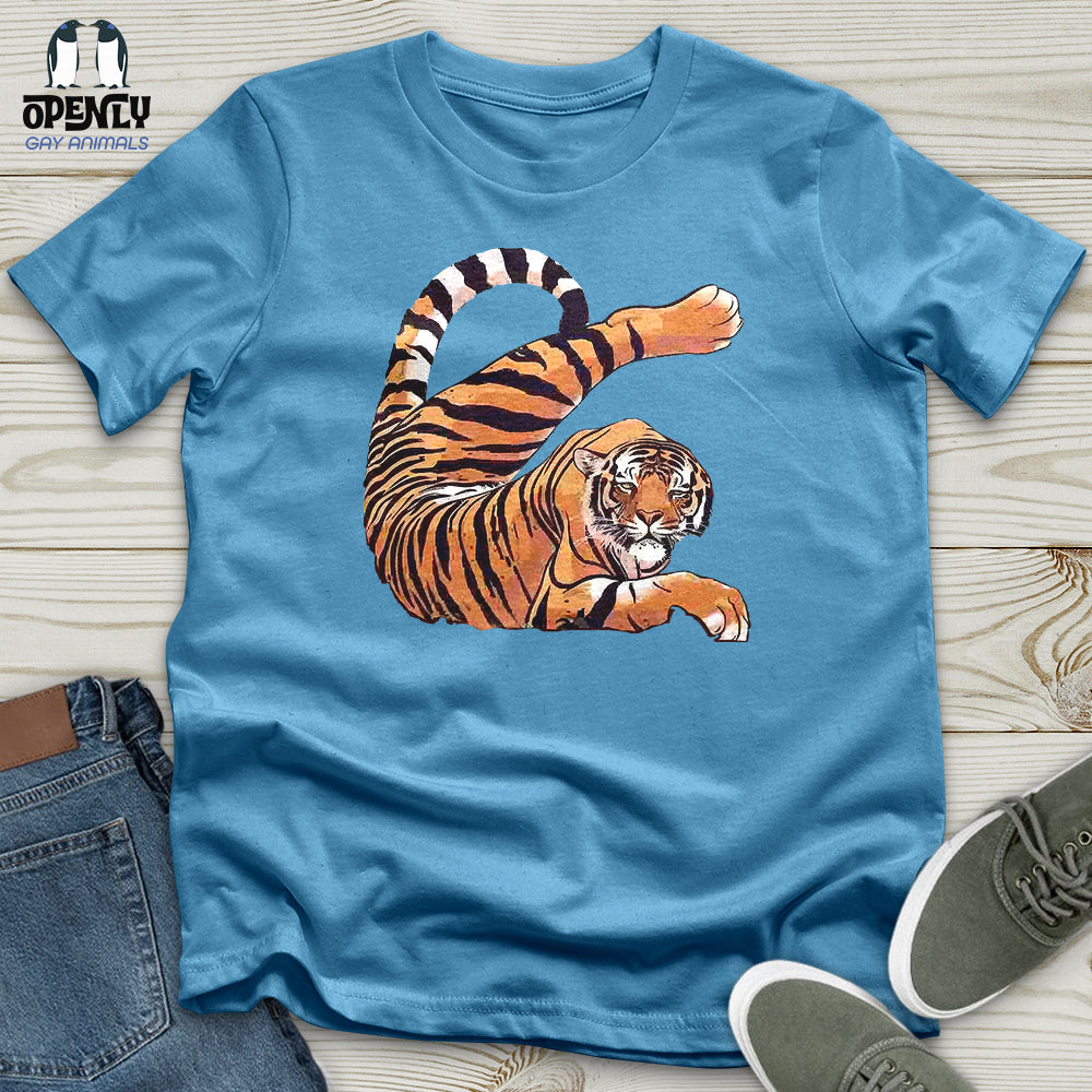 Stretching Tiger Unisex T-Shirt