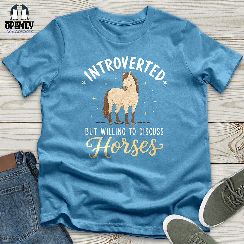 Introverted Horse Badge Unisex T-Shirt