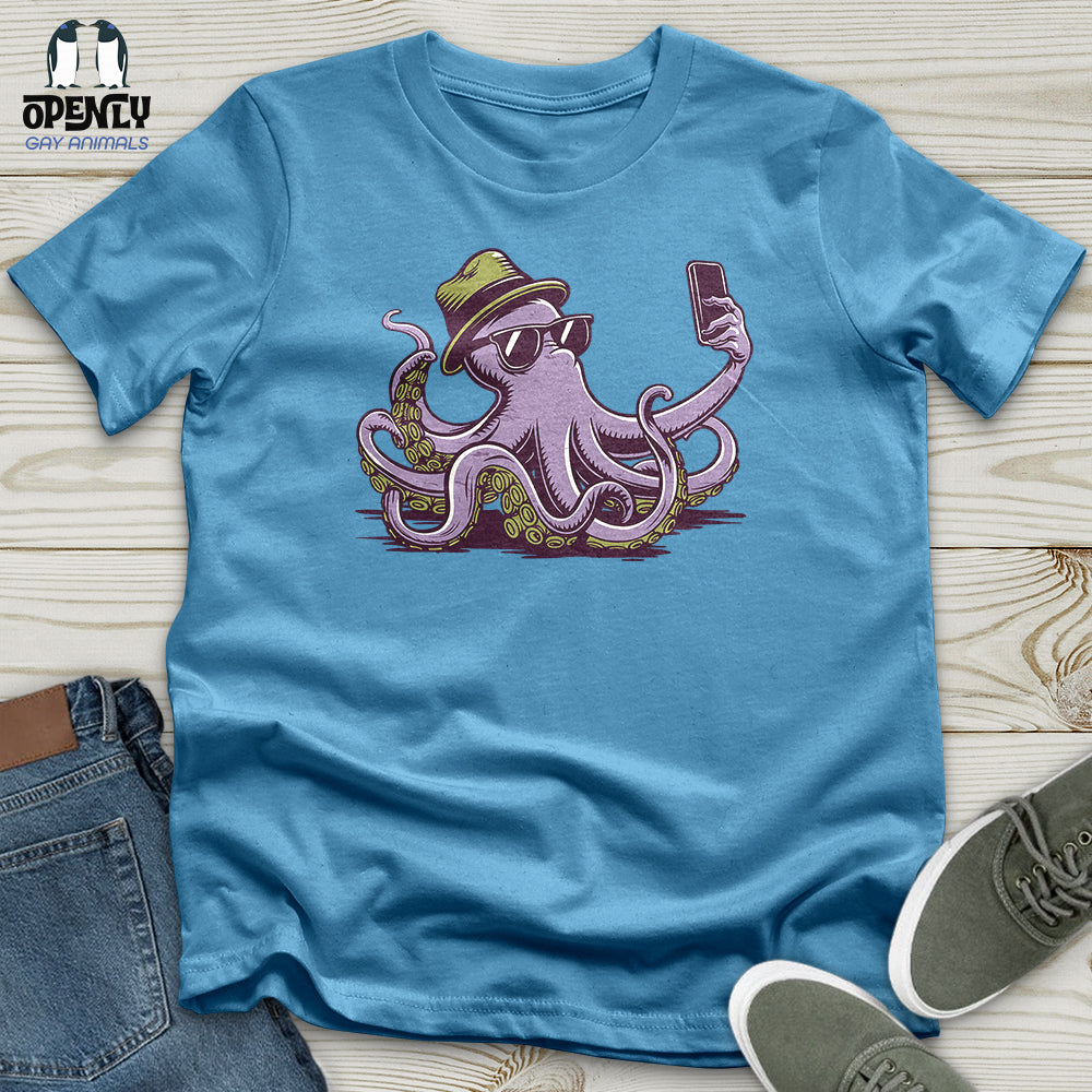 Octopus Takes a Selfie Unisex T-Shirt