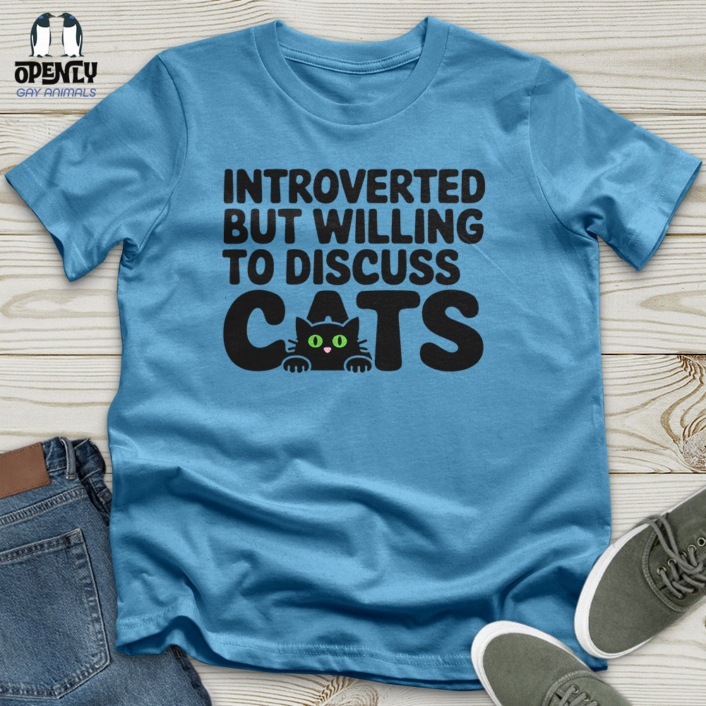 Introverted But Willing To Discuss Cat Unisex T-Shirt