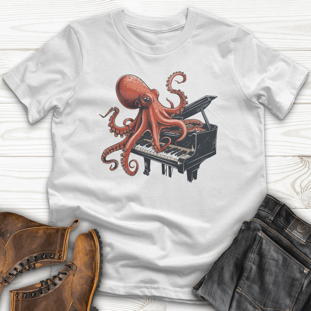 Octopus Piano Melody Softstyle Tee
