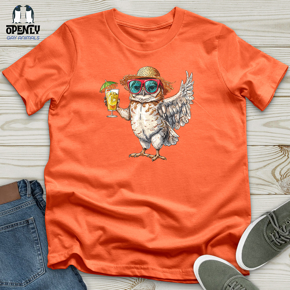 Owl Beach Vacation Unisex t-shirt