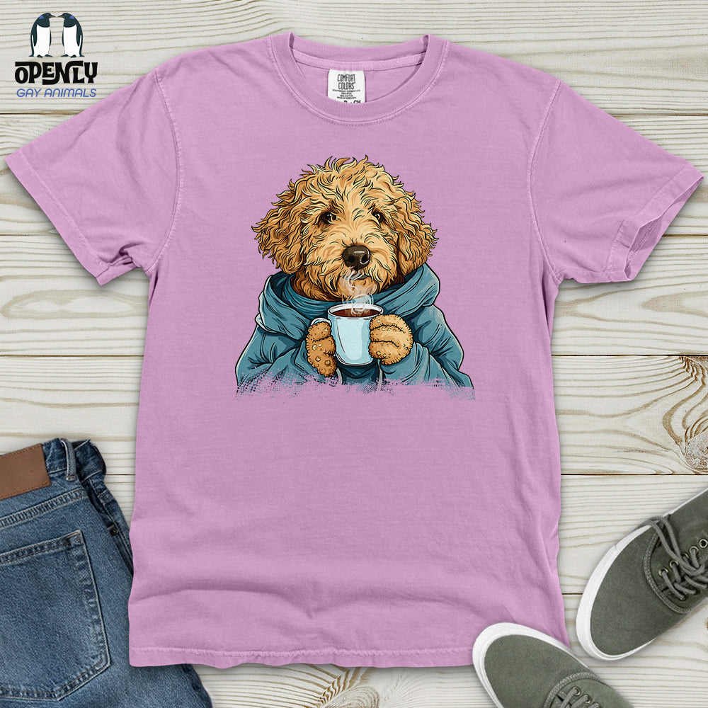 Labradoodle Cozy Beverage Heavy Cotton Comfort Colors Tee
