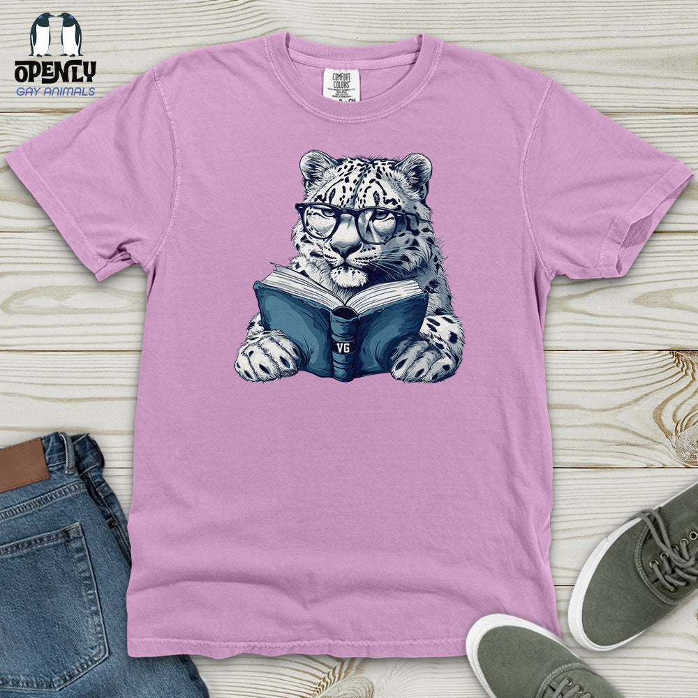 Scholarly Snow Leopard Heavy Cotton Comfort Colors Tee
