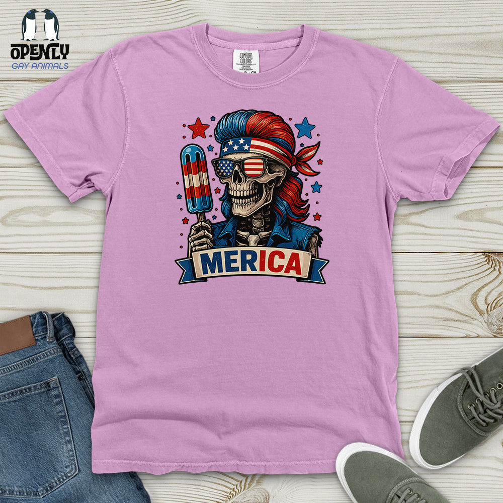 Merica Skull Heavy Cotton Comfort Colors Tee