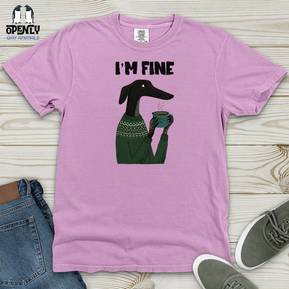 Greyhound Coffee Heavy Cotton Comfort Colors Tee