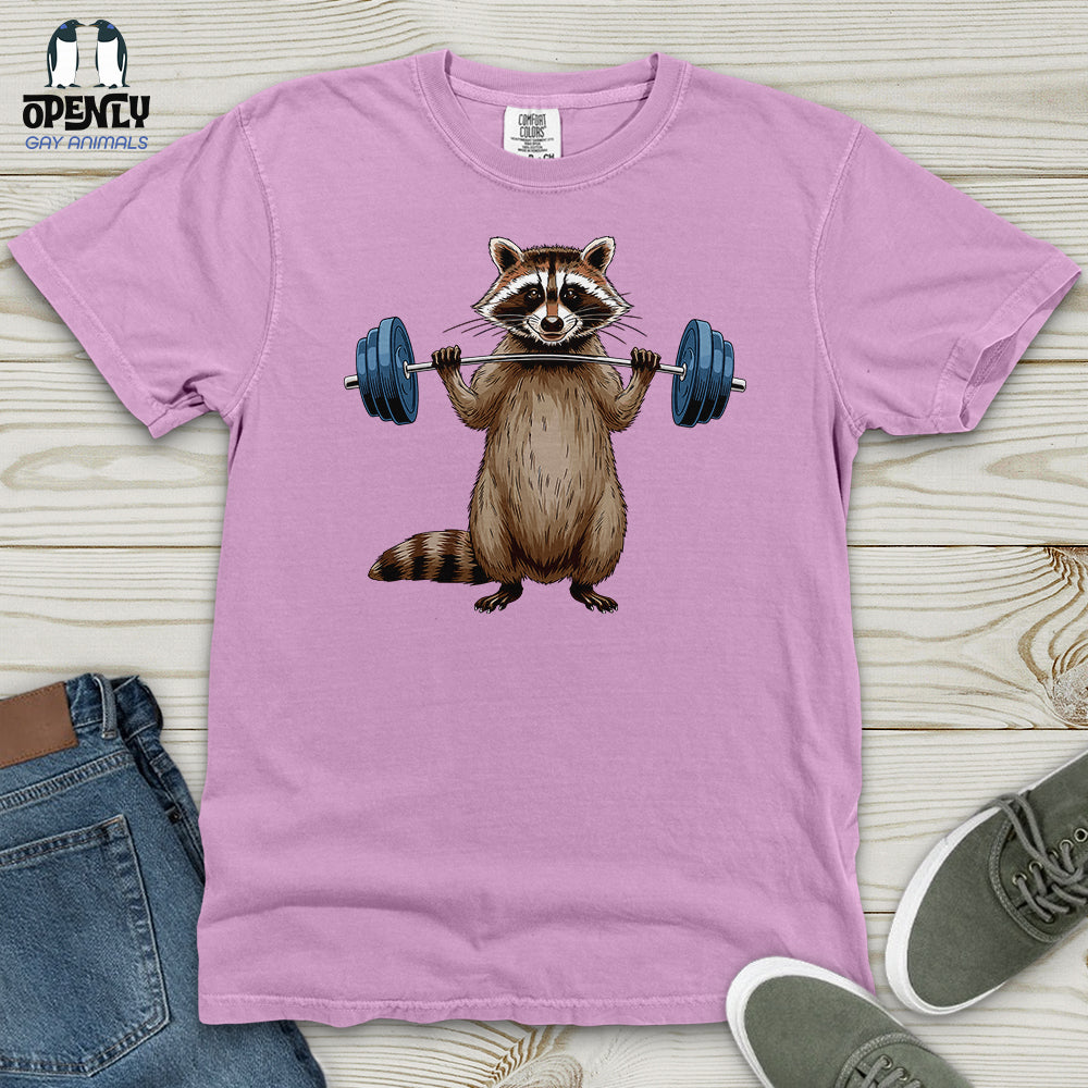 Raccoon Dumbbelling Heavy Cotton Comfort Colors Tee