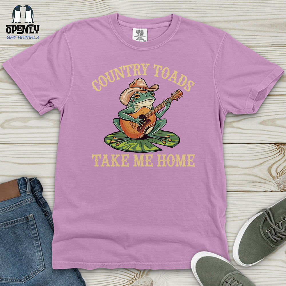 Country Toads Take Me Home Heavy Cotton Comfort Colors Tee