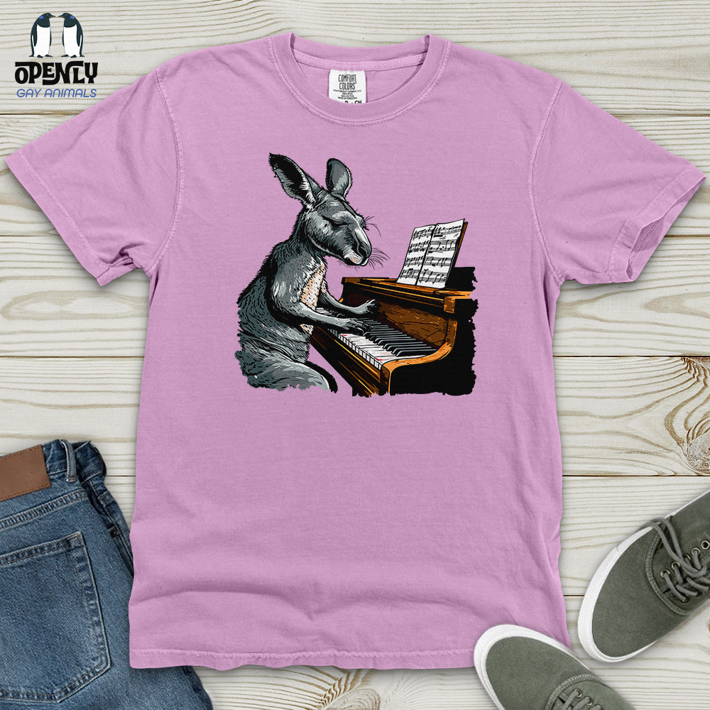 Kangaroo Piano Concert Heavy Cotton Comfort Colors Tee