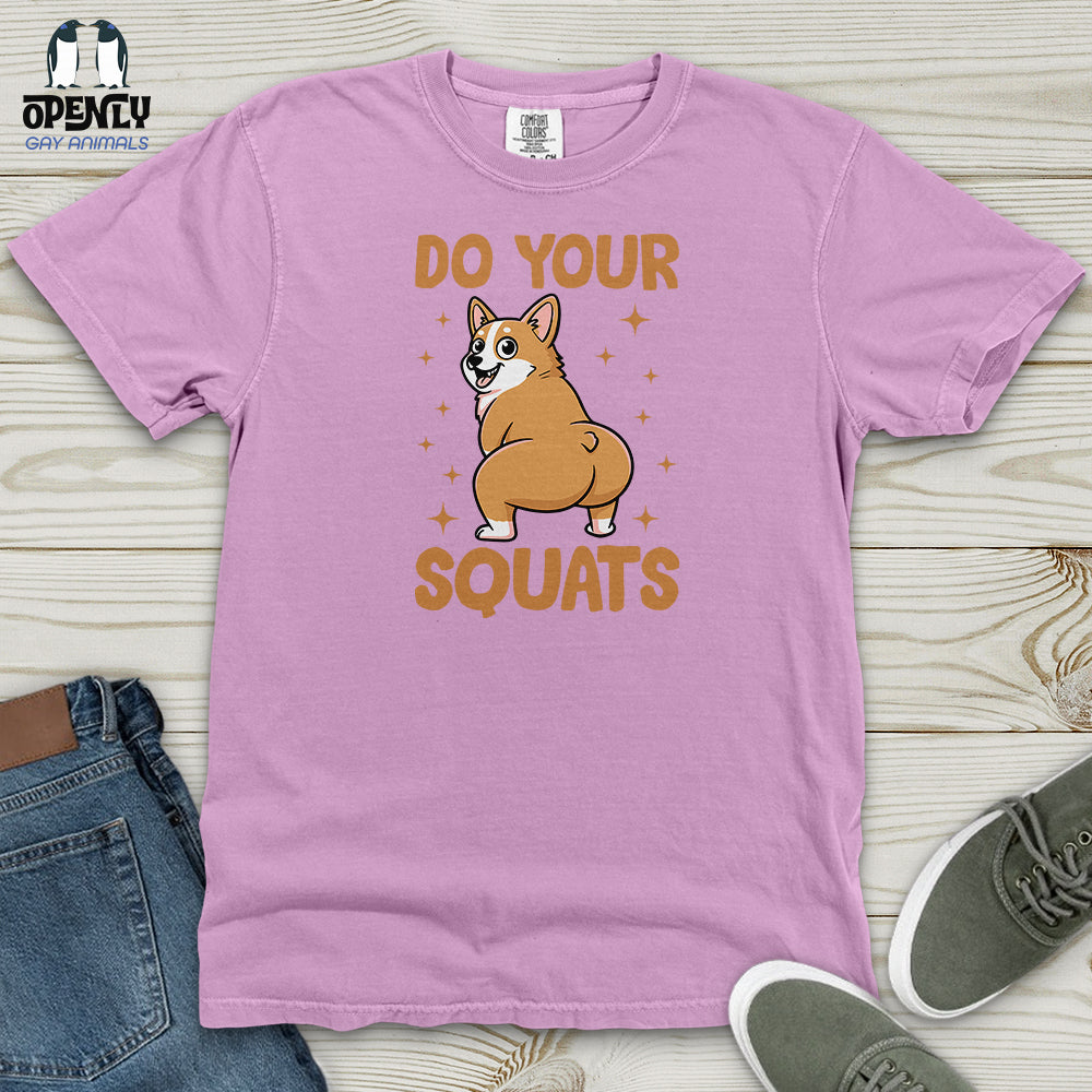 Do Your Squats Heavy Cotton Comfort Colors Tee