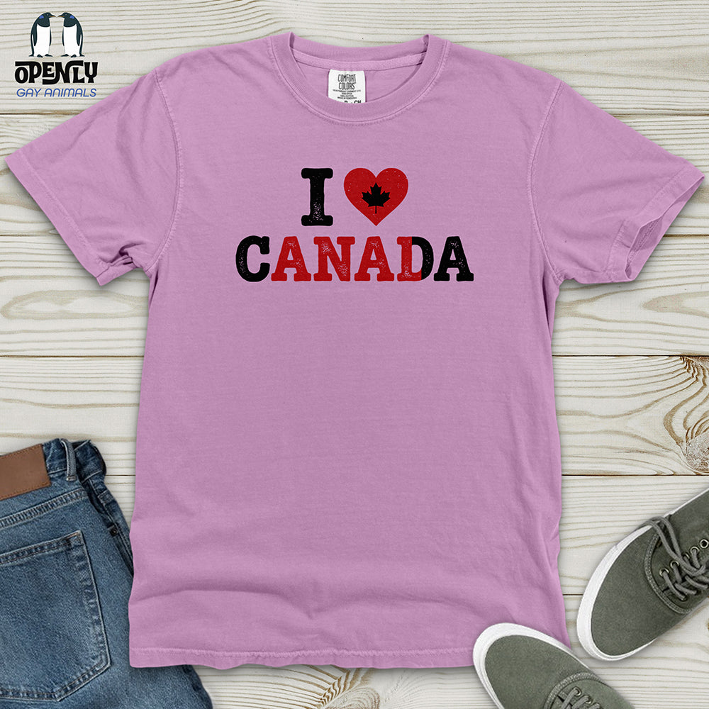 I Love Canada Heavy Cotton Comfort Colors Tee