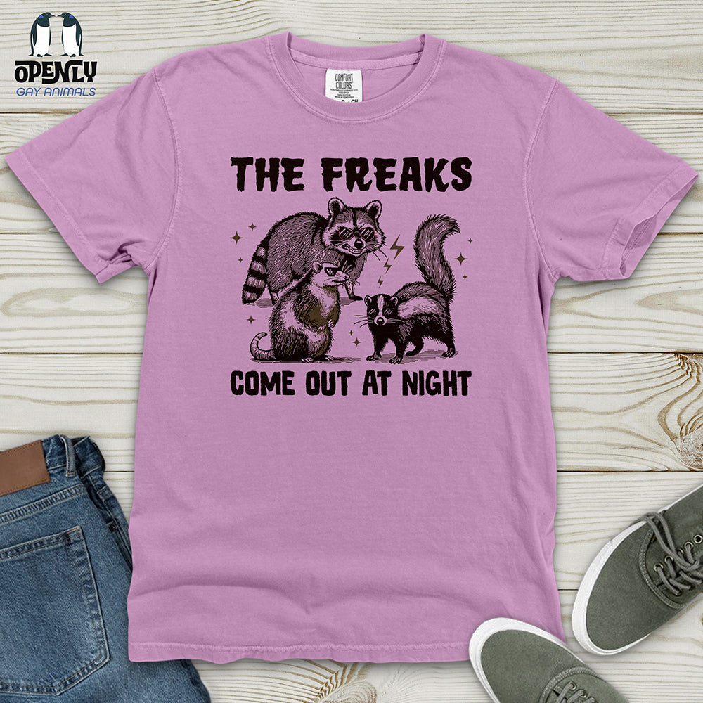 The Freaks Come Out at Night Heavy Cotton Comfort Colors Tee