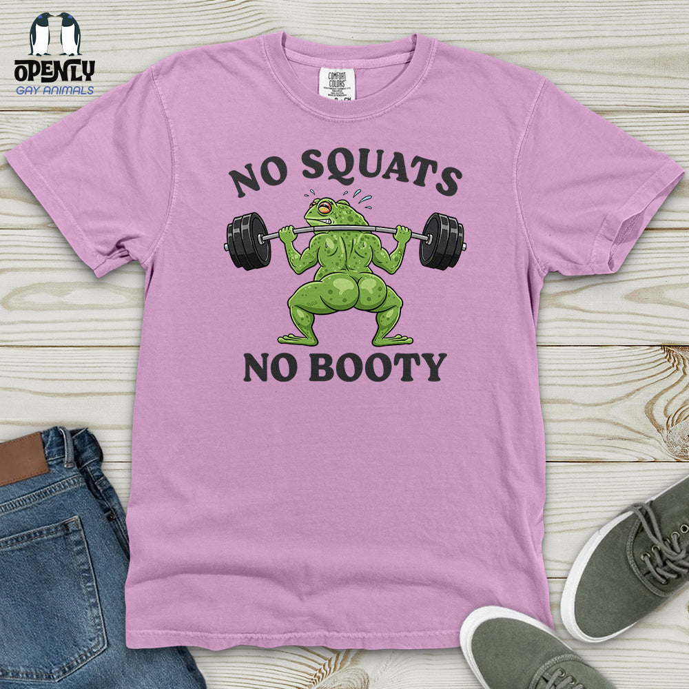 No Squats No Booty Heavy Cotton Comfort Colors Tee