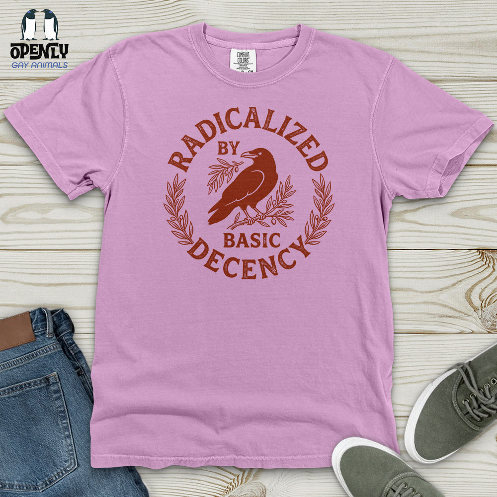 Radicalized By Basic Decency Heavy Cotton Comfort Colors Tee