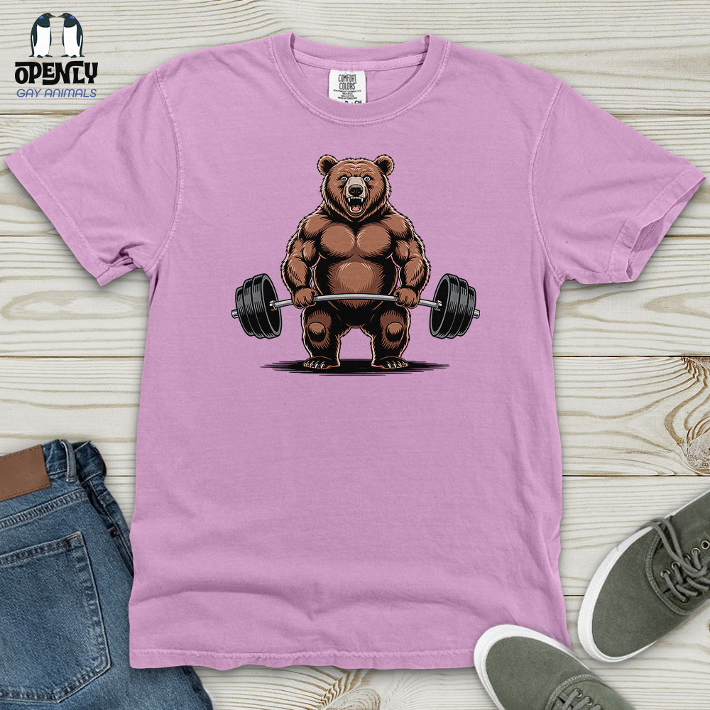 Bear Dumbbelling Heavy Cotton Comfort Colors Tee