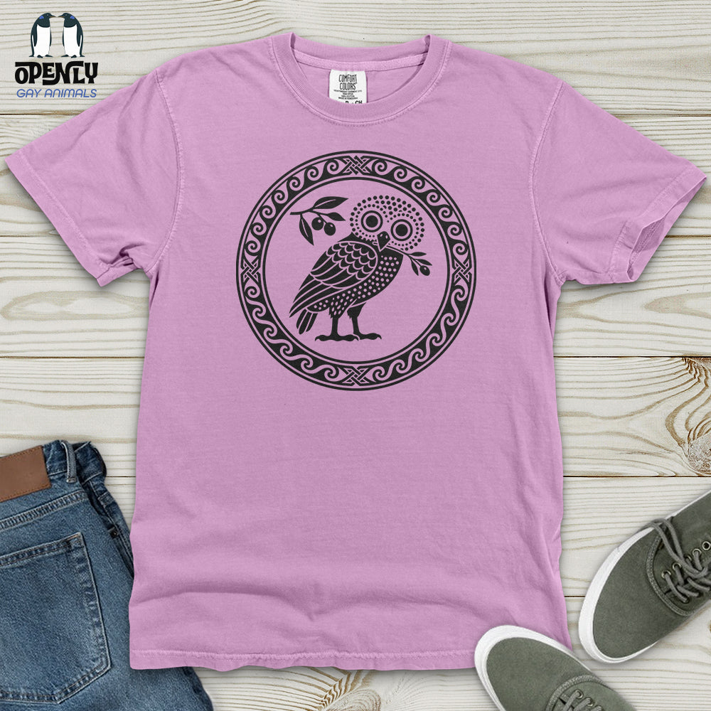 Ancient Athens Owl Heavy Cotton Comfort Colors Tee